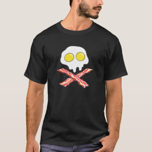 Bacon-Ei-Totenkopf-Schweinefleischliebhaber-Frühst T-Shirt
