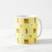 Bacon, Eier, Waffeln und Orangensaft Kaffeetasse (VorderseiteRechts)