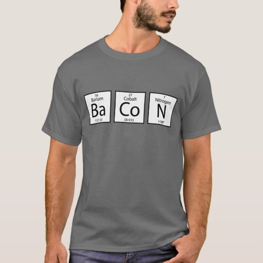 Bacon Elements T-Shirt (Vorderseite)