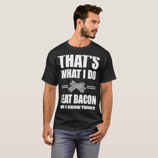 Bacon Feinschmecker Kostümpuppe T-Shirt (Vorne ganz)