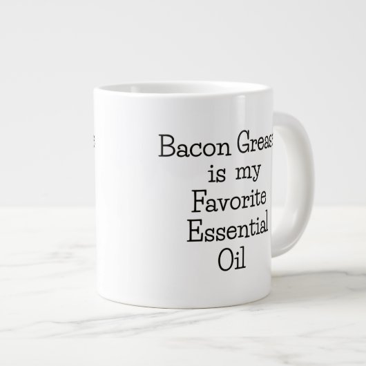 Bacon Fett Grundöl Doppelseitige Tasse (Vorderseite Rechts)