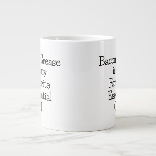 Bacon Fett Grundöl Doppelseitige Tasse (Vorderseite)