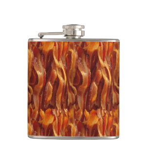 Bacon Field Lecker Muster Flachmann