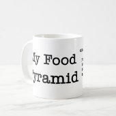 Bacon Food Pyramide Kaffeetasse (Vorderseite Links)
