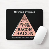 Bacon Food Pyramide Mousepad (Mit Mouse)