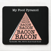 Bacon Food Pyramide Mousepad (Vorne)