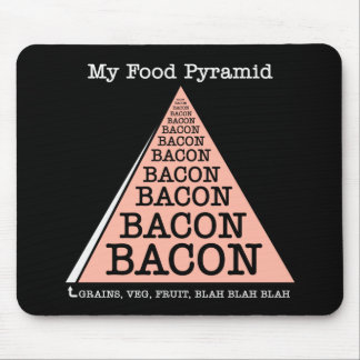 Bacon Food Pyramide Mousepad