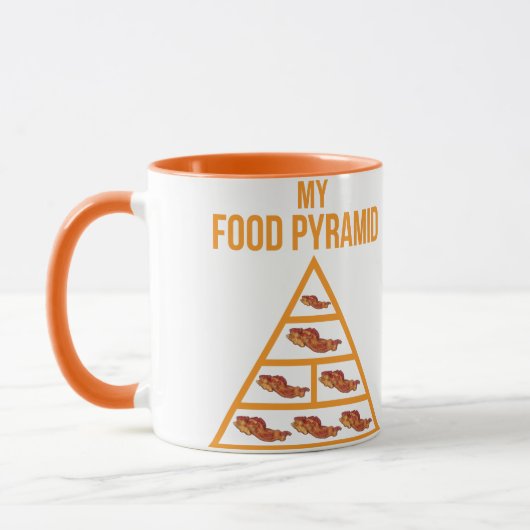 Bacon Food Pyramide Tasse (Links)