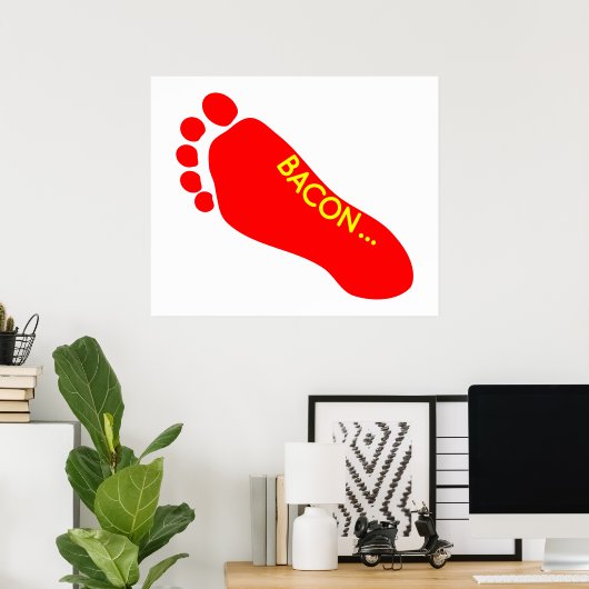 Bacon Foot Tattoo Poster (Heimbüro)