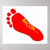 Bacon Foot Tattoo Poster (Vorne)