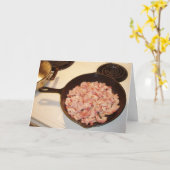 "Bacon for Haluski" Geburtskarte Karte (Gelbe Blume)