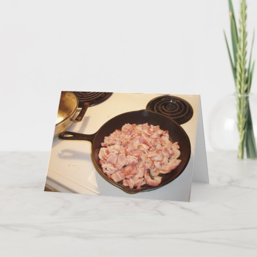 "Bacon for Haluski" Geburtskarte Karte (Vorderseite)