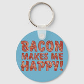 Bacon freut mich schlüsselanhänger (Vorderseite)