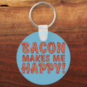 Bacon freut mich schlüsselanhänger (Vorderseite)