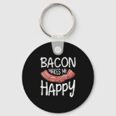 Bacon freut mich schlüsselanhänger (Vorderseite)