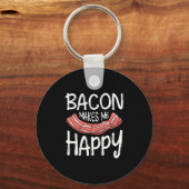 Bacon freut mich schlüsselanhänger (Vorderseite)