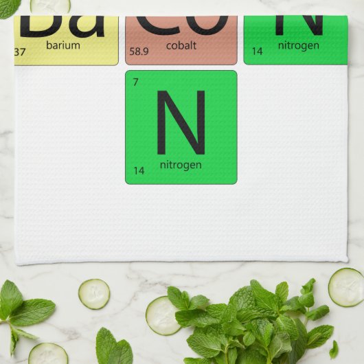 Bacon Geek Handtuch (Gefaltet)