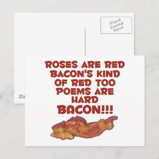 Bacon Geem Postkarte (Vorne/Hinten)