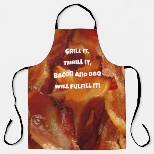 Bacon & GRILLEN im Stil, Unser Funny Bacon Lover S Schürze (Vorderseite)