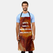 Bacon & GRILLEN im Stil, Unser Funny Bacon Lover S Schürze (Getragen)