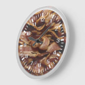 Bacon Große Wanduhr (Winkel)