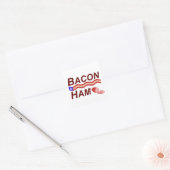 Bacon Ham Campaign Quadratischer Aufkleber (Umschlag)