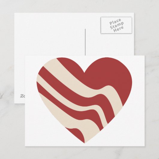 Bacon Heart Postkarte (Vorne/Hinten)