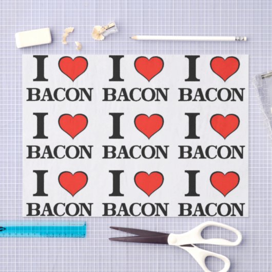 Bacon Heart Seidenpapier (Handwerk)