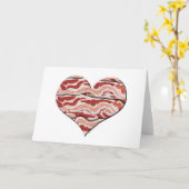 Bacon Hearted Karte (Gelbe Blume)