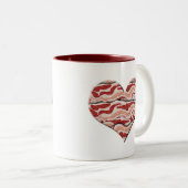 Bacon Hearted Zweifarbige Tasse (VorderseiteRechts)