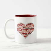 Bacon Hearted Zweifarbige Tasse (Links)