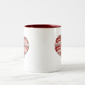 Bacon Hearted Zweifarbige Tasse (Mittel)
