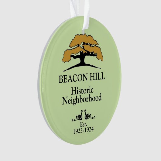 Bacon Hill Acrylic Ornament (Vorderseite)
