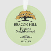Bacon Hill Acrylic Ornament (Vorderseite)