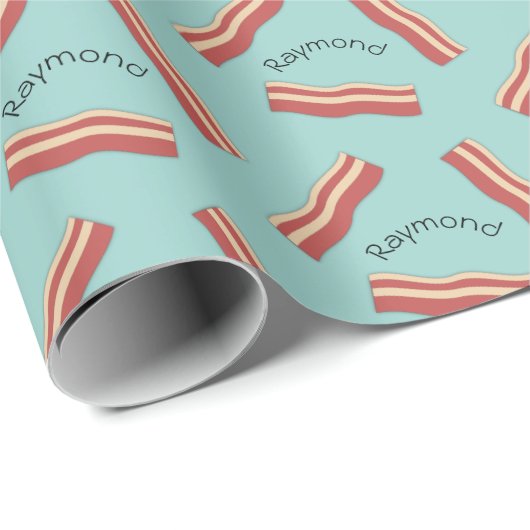 Bacon Hinzufügen eines Namenswrapping-Papiers Geschenkpapier (Rolleneckpunkt)