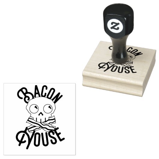Bacon House Briefmarke Gummistempel (Stempel)