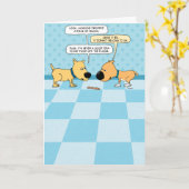 Bacon Hunde Geburtstagskarte Karte (Gelbe Blume)