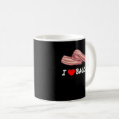 BACON I Liebe Bacon Funny Bacon Lover Kaffeetasse (VorderseiteRechts)