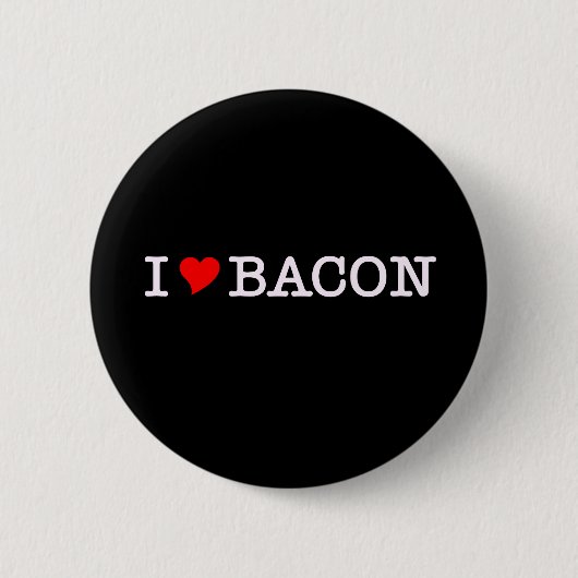 Bacon I Liebe Button (Vorderseite)