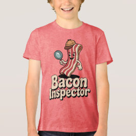 Bacon-Inspektor Lustiges Essen Tri-Blend Shirt