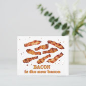 Bacon ist das neue Bacon Postkarte (Stehend Vorderseite)