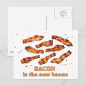 Bacon ist das neue Bacon Postkarte (Vorne/Hinten)
