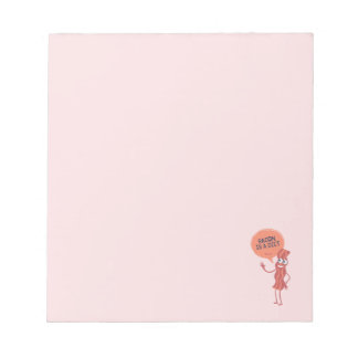 Bacon ist diätetisch notizblock