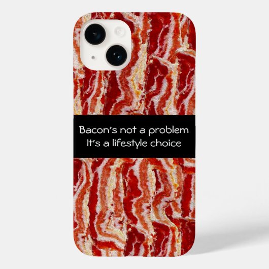 Bacon ist kein Problem Case-Mate iPhone Hülle (Rückseite)
