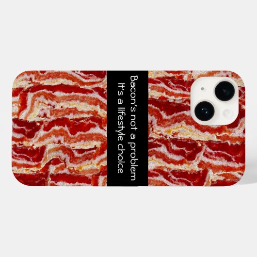 Bacon ist kein Problem Case-Mate iPhone Hülle (Rückseite (Horizontal))