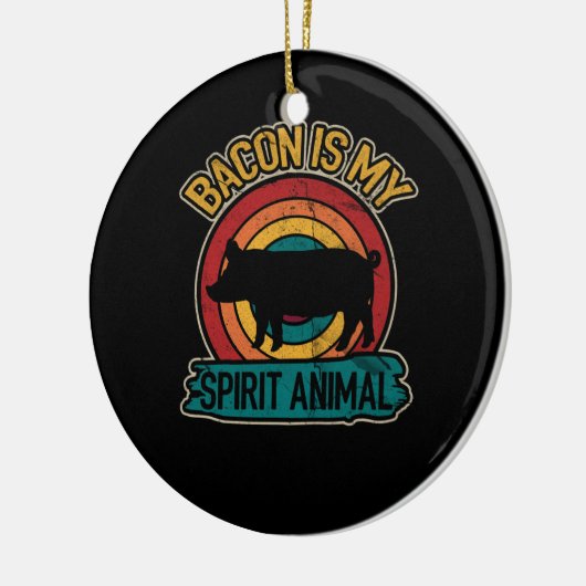 Bacon ist mein Geist Tier Bacon Lover Grillen Keramik Ornament (Links)