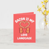 Bacon ist meine Liebe Karte (Gelbe Blume)