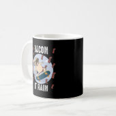 Bacon It Rain Funny Mops Skateboarding Hund Lover Kaffeetasse (Vorderseite Links)