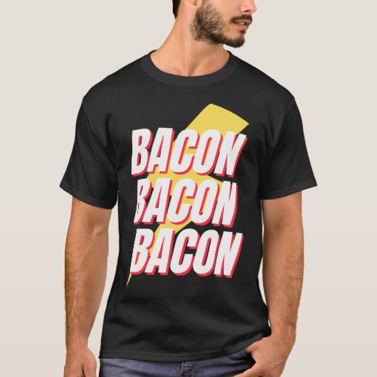 Bacon Keto Fat Fueled Retro Workout Gym Fitness Sq T-Shirt (Vorderseite)