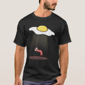 Bacon Kidnapping Bacon Funny Alien UFO Frühstück G T-Shirt (Vorderseite)